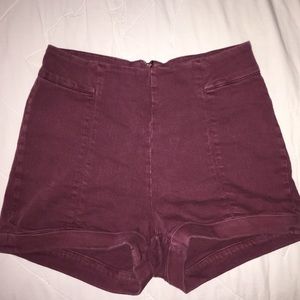 High waisted shorts